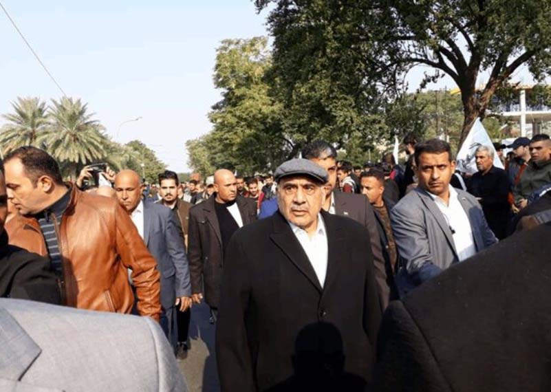  رئيس الوزراء العراقي المستقيل عادل عبد المهدي 