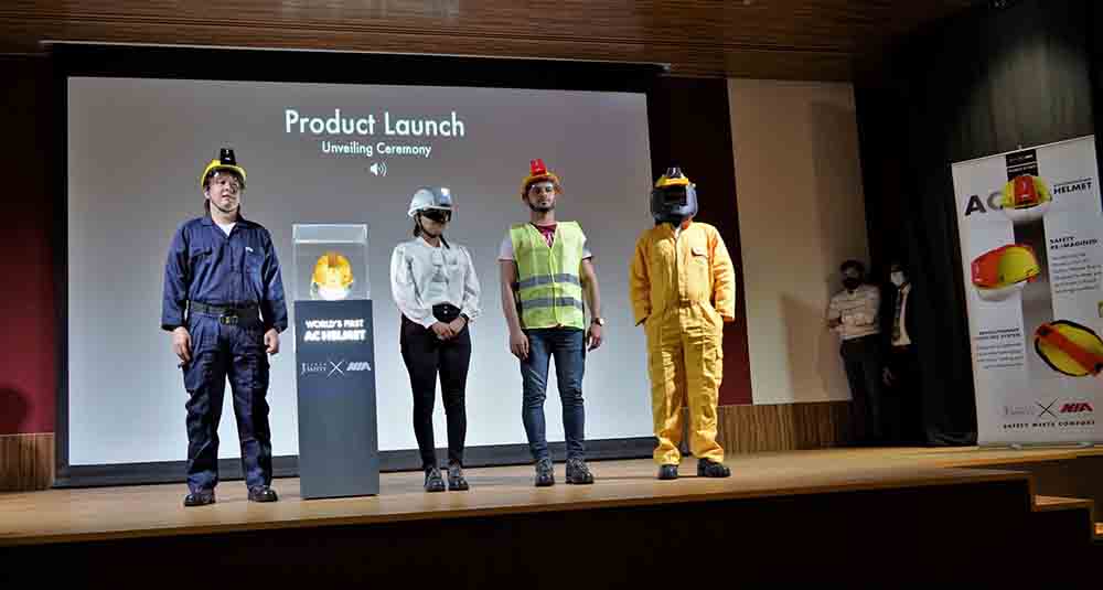 NIA announces the UAE launch of the World’s First AC Safety Helmet