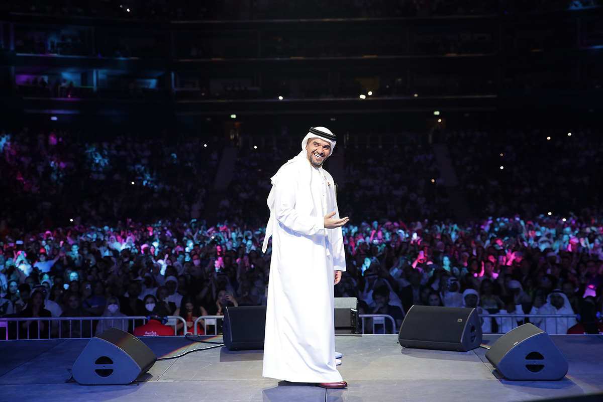 حفل تاريخي وحشد هائل من الحضور تخطى أكثر من 14 ألف شخص في دبي حسين الجسمي يستمر في تحطيم الأرقام القياسية والصعبة