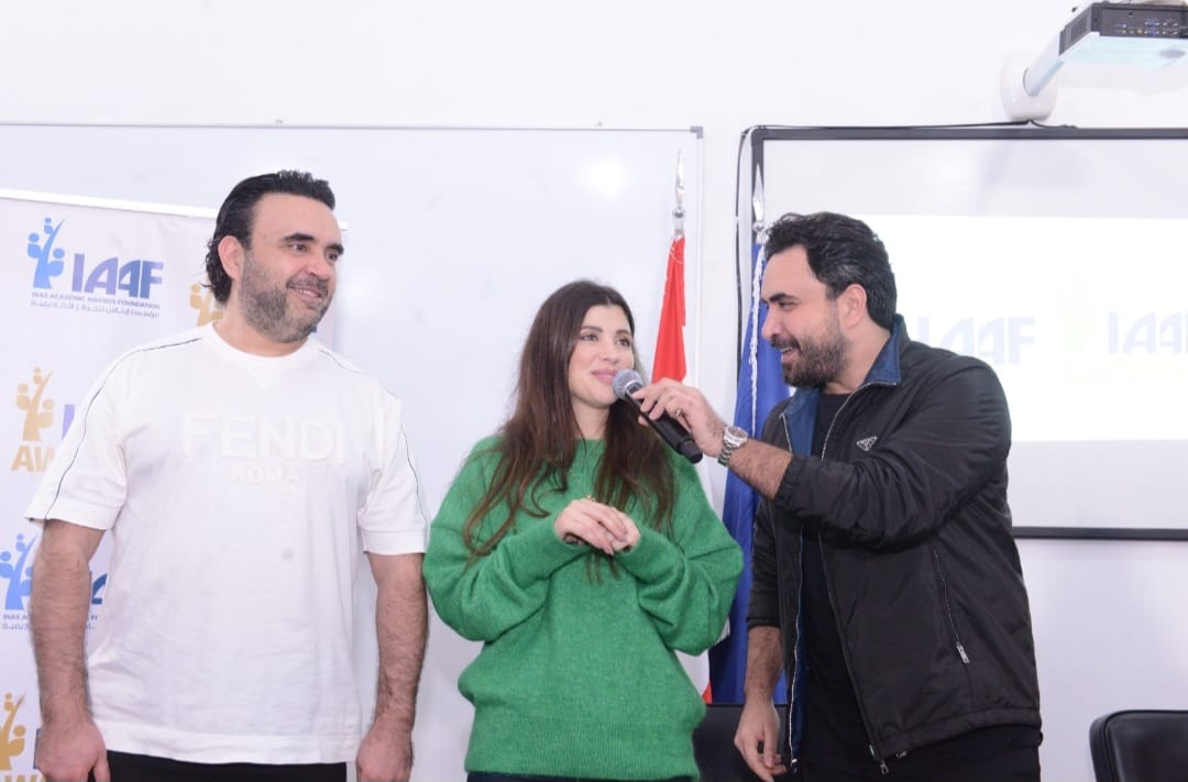 ‎إيناس الجرمقاني ونادر الأتات في ثانوية برجا بهدف تحفيز الشباب اللبناني