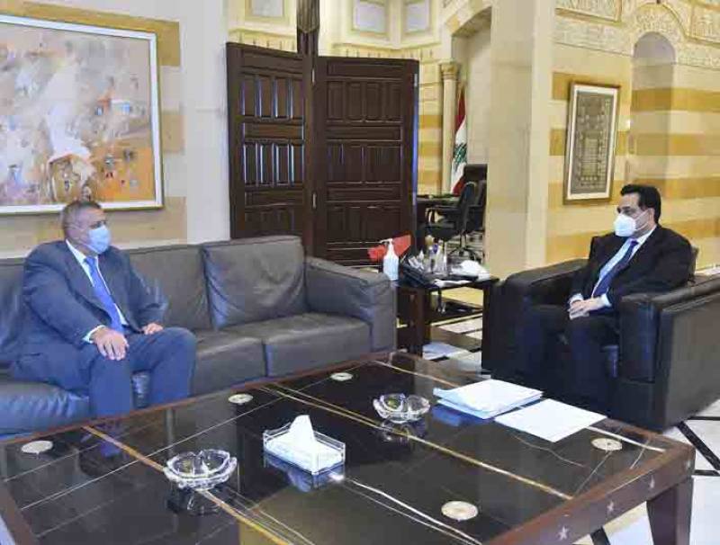 دياب استقبل المنسق الخاص للامم المتحدة