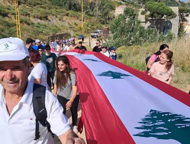 الرابطة النسائية العاملة في منطقة قبيع ونشاط مميز في احضان الطبيعة من قبيع الى مزار مار شربل حمانا......