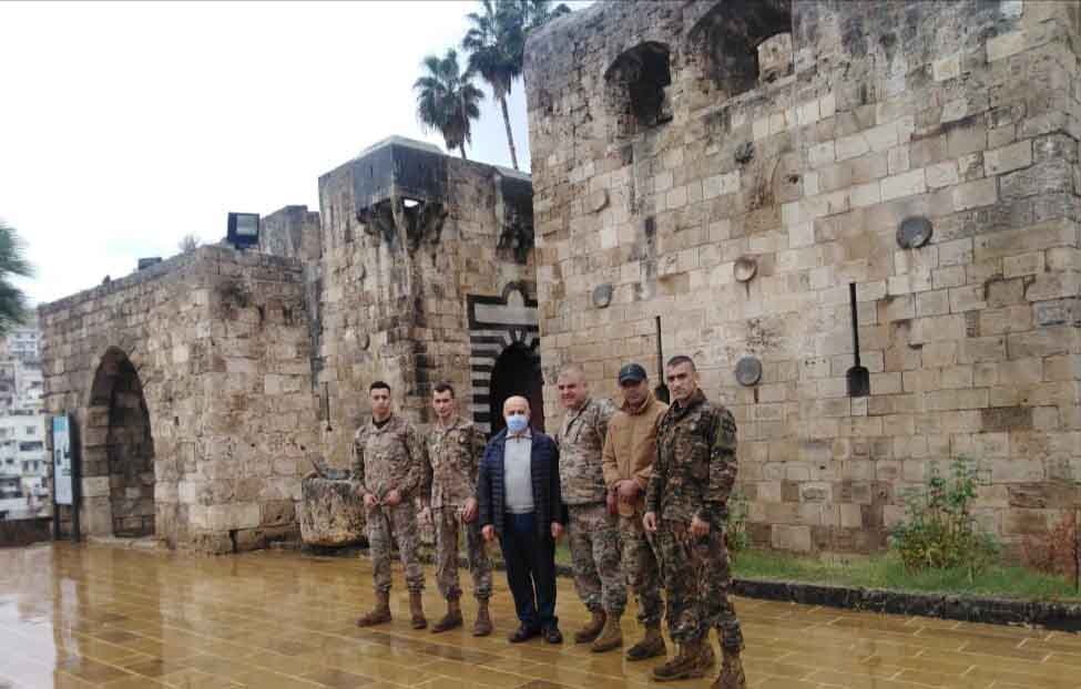 الجيش أنجز أعمال ترميم جدران قلعة طرابلس وتنظيفها