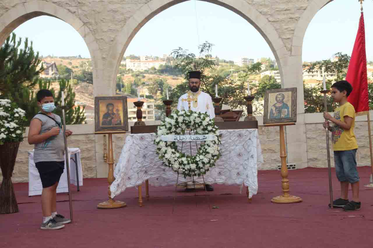 قداساً الهياً عن راحة انفس الشهداء في زحلة