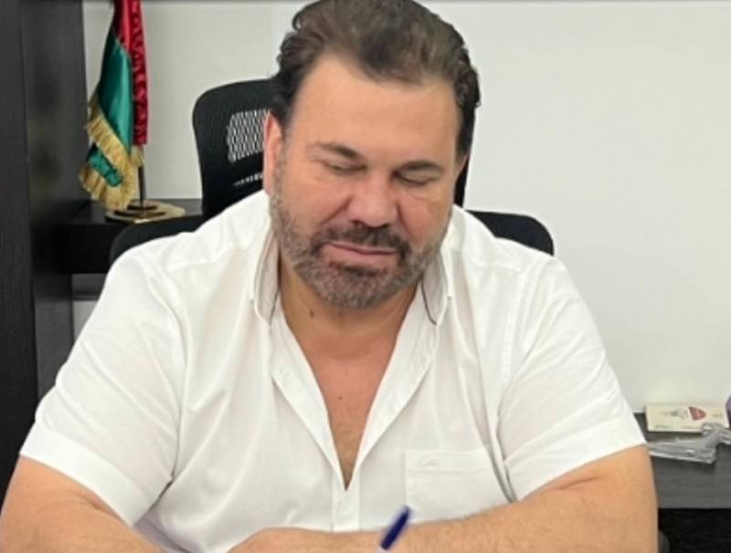 تهنئة من رئيس مجلس قضاء زحلة الثقافي السيد مارون مخول للدكتور جورج كفوري